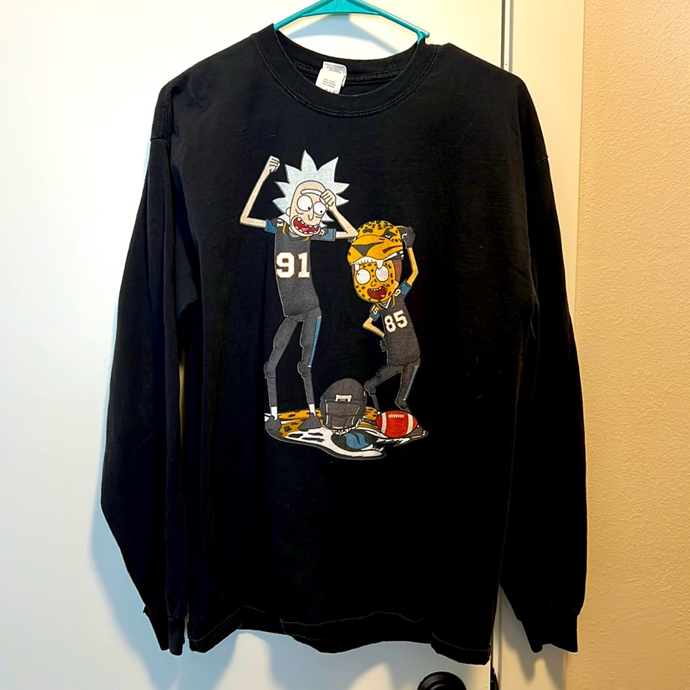 Jacksonville Jaguars - Rick and Morty celebration dance, long sleeve shirt